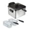 Hamilton Beach - Professional 12 Cup Deep Fryer with 3 Baskets - Silver/Black-Angle_Standard