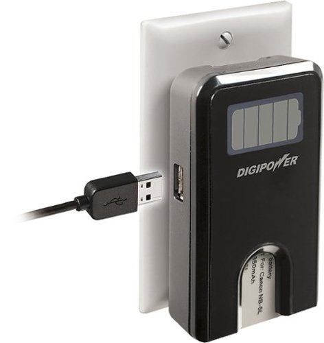 Digipower Patented Plateless Design Digital Camera Travel Charger for Sony Batteries - Black GLOBAL SHIPPING