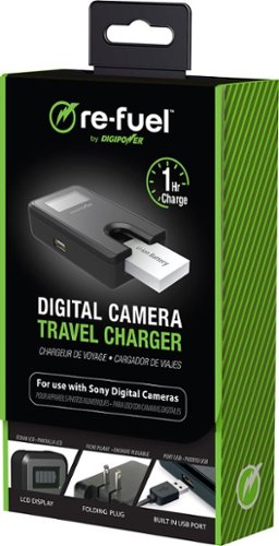 Digipower Patented Plateless Design Digital Camera Travel Charger for Sony Batteries - Black WORLDWIDE DELIVERY