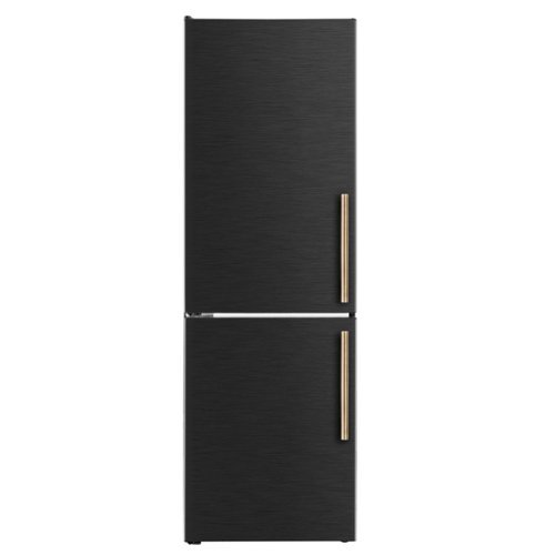 Forno Appliances - Custodia 10.3 Cu. Ft. 24" Counter-Depth Bottom Freezer Refrigerator with Left-Hinge Door and Total No Frost - Black
