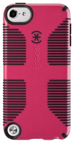 Speck - CandyShell Grip Case for Apple® iPod® touch 5th Generation - Raspberry Pink/Black-Front_Standard 