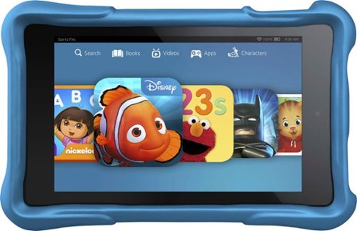  Amazon - Fire HD Kids Edition - 6&quot; - 8GB - Black/Blue