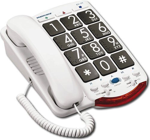 Clarity - CLARITY-JV-35 Corded Phone - White-Angle_Standard 