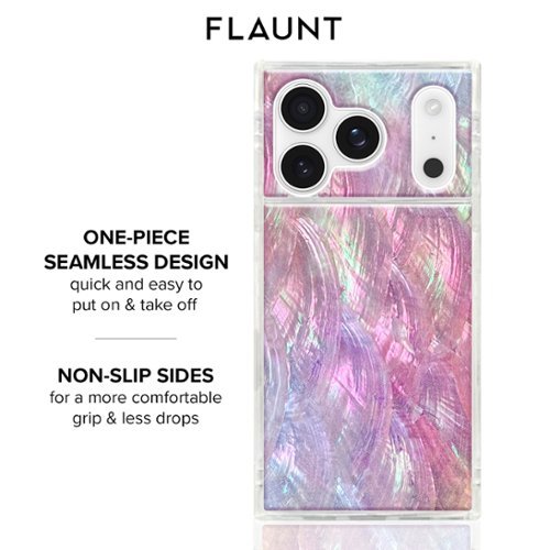 FLAUNT Square Case with MagSafe for Apple iPhone 17 Pro - Pink Mother of Pearl GLOBAL SHIPPING