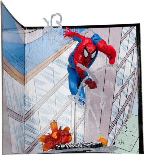 McFarlane Toys Marvel Spider-Man 1:10th Scale Collectible with Scene (The Amazing Spider-Man #302) GLOBAL SHIPPING