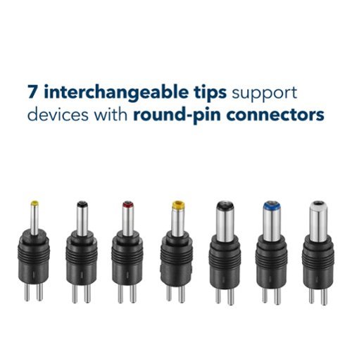 Insignia™ 53W Universal AC Adapter for Devices with Round-Pin Connections - 5 ft. Cable - Black HOW TO BUY