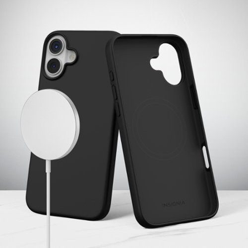 Insignia™ Silicone Case with MagSafe for iPhone 16 - Black WHERE TO BUY