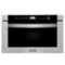 ZLINE - 24 in. 1.2 cu. ft. Built-in Microwave Drawer in Stainless Steel - Silver-Front_Standard