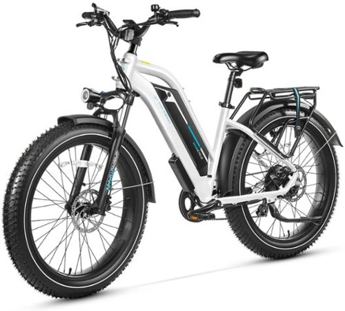 Magicycle - Cruiser Pro 26" Electric Bike 750W/Peak 1500W Motor w/ 100 mi Max Operating Range & 28 mph Max Speed Shimano 7 Speed - Pearl White