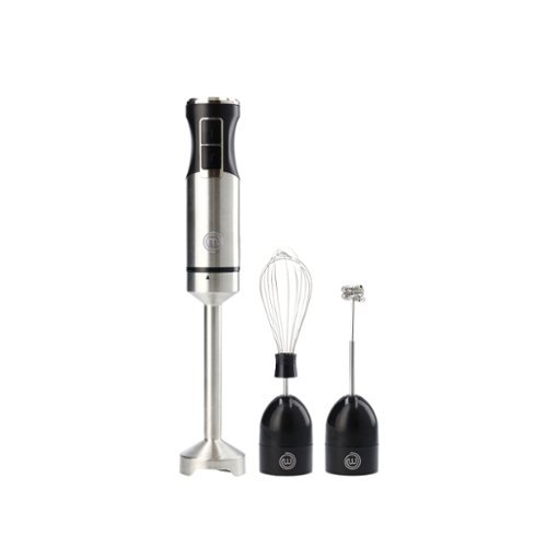 MasterChef - 400W Hand Blender, Stainless Steel - Black-Front_Standard 