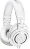 Audio-Technica - ATH-M50x Monitor Headphones - White-Front_Standard