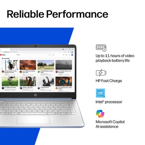 HP 14 Laptop - Intel N150 Processor - 4GB Memory - 128GB UFS - Sky Blue WHERE TO BUY