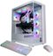 CyberPowerPC - Gaming Desktop - Intel Core Ultra 7 265F - NVIDIA GeForce RTX 5060 Ti 8GB - 32GB DDR5 - 2TB PCIe 4.0 SSD - White-Front_Standard