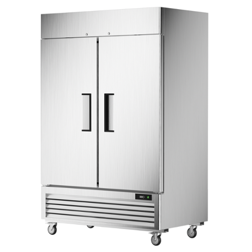 Coolski - 54’’ Commercial Freezer with 2 Door, Stainless Steel Reach-in Freezer Upright with 49 Cu.Ft. NSF Certified - Silver-Front_Standard 