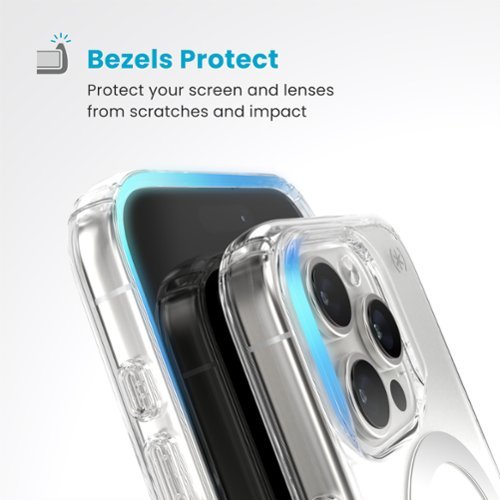 Speck Presidio Perfect Clear ClickLock Case with MagSafe for Apple iPhone 16 Pro - Clear/Chrome BUY ONLINE