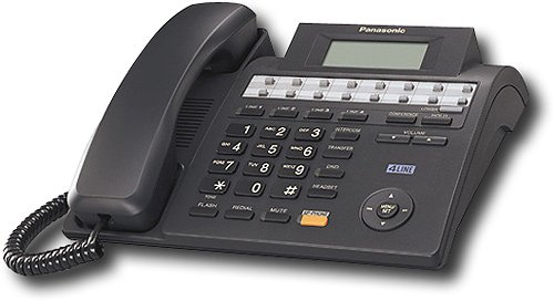 Panasonic - Kx-Ts4100b Corded Phone - Black-Angle_Standard 