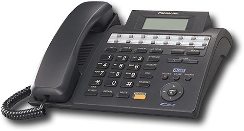  Panasonic - Kx-Ts4200b Corded Speakerphone with Call-Waiting Caller ID - Black
