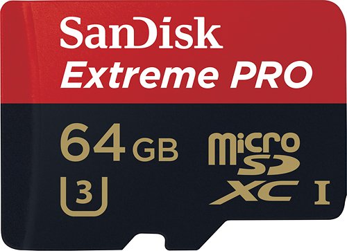  SanDisk - Extreme Pro 64GB microSDXC Class 10 Memory Card
