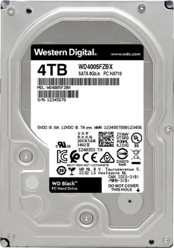 WD BLACK Gaming 4TB Internal SATA Hard Drive for Desktops GLOBAL SHIPPING