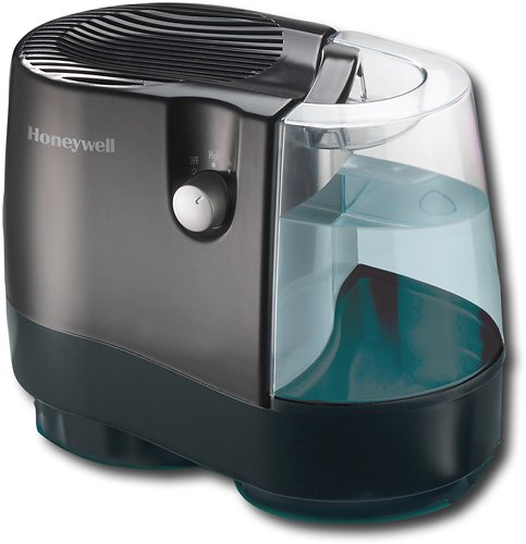 Honeywell - 0.8-Gallon Cool Moisture Humidifier - Black-Front_Standard 