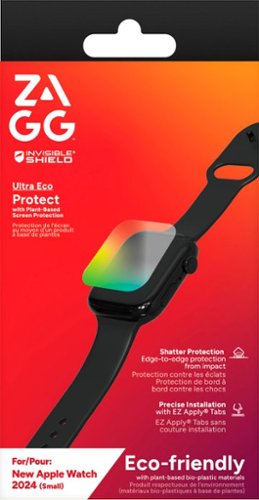 ZAGG InvisibleShield Ultra Eco Edge-to-edge Plant-Based Screen Protector for Apple Watch Series 10 Small - Clear BUY IN MIDDLE EAST