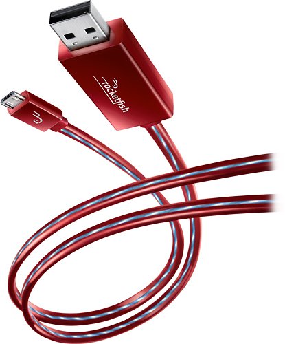  Rocketfish™ - 3' Lighted Micro USB Cable - Multi
