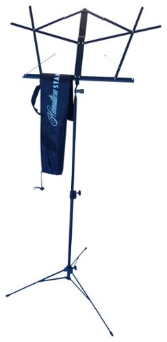  Hamilton Stands - Deluxe Folding Music Stand - Black