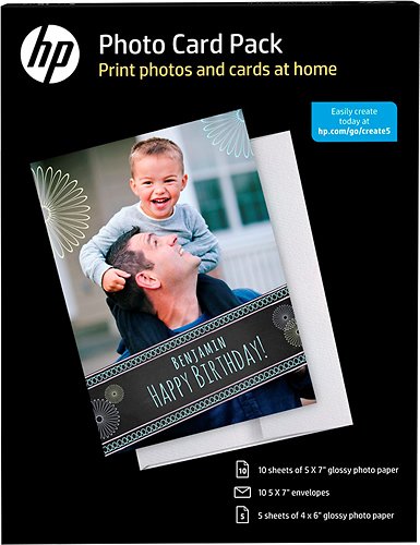  HP - Photo Card Pack - White