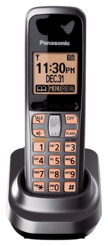 Panasonic - Kx-Tga106m Cordless Handset - Silver-Angle_Standard 