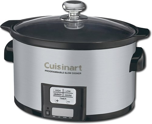  Cuisinart - 3.5-Quart Slow Cooker - Brushed Stainless-Steel