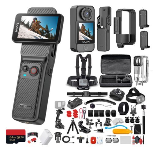 SJCAM - C400 3-in-1 Action Cam | Compact Multi-Mode Vlogging Cam with Built-In Grip + More-Front_Standard 