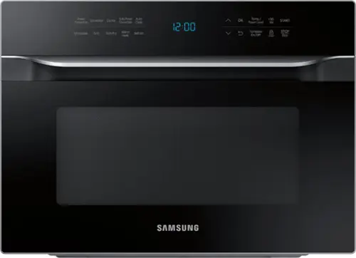 Front. Samsung - 1.2 cu. ft. Countertop Convection Microwave with PowerGrill - Black.