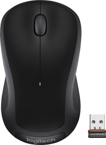 Logitech - M310 Wireless Optical Ambidextrous Mouse - Black