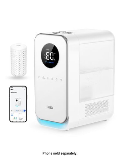 Dreo - Ultrasonic 1.32 Gal. Smart Cool Mist Humidifier - White-Front_Standard 