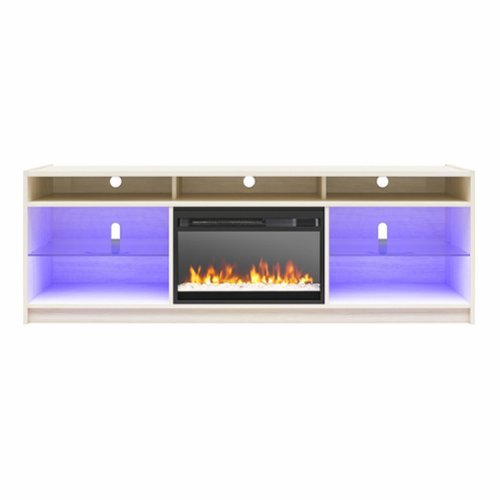  Ameriwood Home - Luna Fireplace TV Stand for TVs up to 75" - Ivory Oak