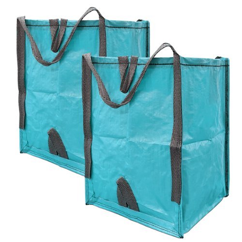 Improvements by Z-EDGE Heavy Duty Home and Yard Bags - 2-pack - Turquoise-Front_Standard 