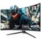 Z-Edge - 34" 21:9 UWQHD 3440x1440 165Hz 1ms Curved Gaming Monitor, FreeSync, HDMI x2, DP x2, PBP & PIP Mode - Black-Front_Standard