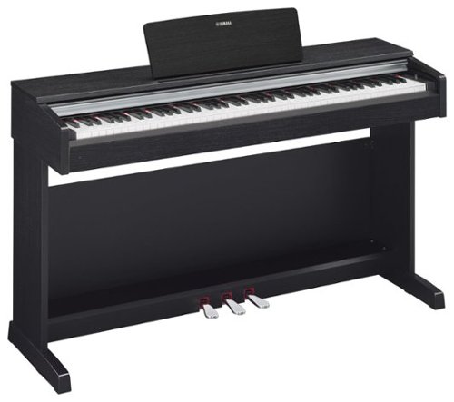 Yamaha - Arius YDP-142 Full-Size Keyboard with 88 Piano-Style Touch-Sensitive Weighted Keys - Black-Front_Standard 
