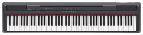 Yamaha - P-105 Full-Size Keyboard with 88 Piano-Style Touch-Sensitive Weighted Keys - Black-Front_Standard 