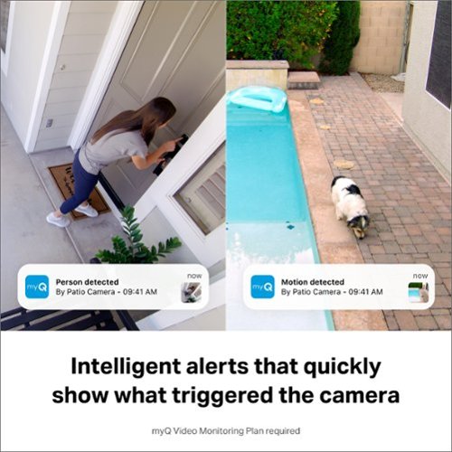 Chamberlain myQ Smart Outdoor Home Security Camera - White BUY ONLINE