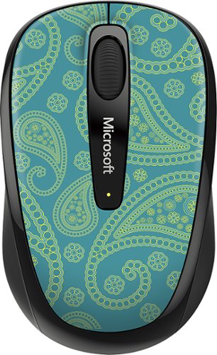  Microsoft - Wireless Mobile Mouse 3500 - Teal/Green
