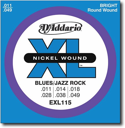  D'Addario - EXL115 Jazzs Nickel-Wound Electric Guitar Strings - Silver