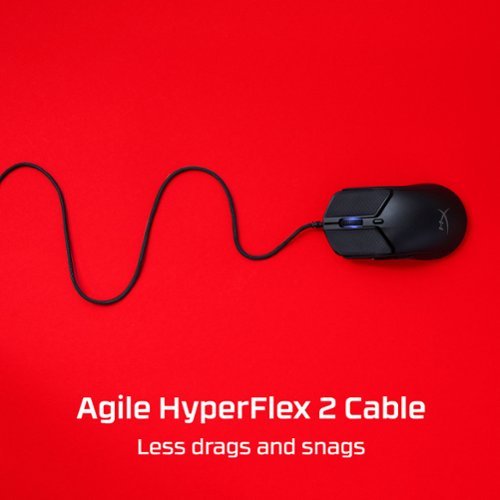 HyperX Pulsefire Haste 2 Lightweight Wired Optical Gaming Mouse with RGB Lighting - Wired - Black WORLDWIDE DELIVERY