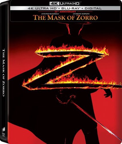 

The Mask of Zorro [25th Anniversary] [SteelBook] [Includes Digital Copy] [4K Ultra HD Blu-ray/Blu-ray] [1998]