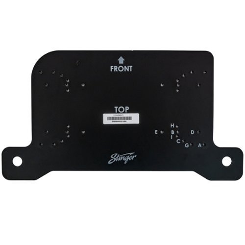 Stinger - Passenger Side Under-Seat Amplifier Mounting Bracket for Select Jeep Wrangler JL and Gladiator JT Vehicles - Black