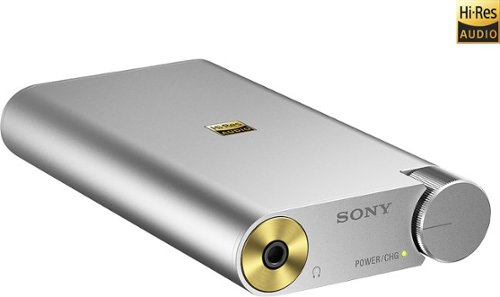 Sony - Portable DAC/Headphone Amplifier - Silver-Front_Standard 