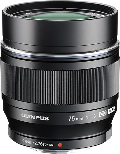  Olympus - 75mm f/1.8 Portrait Lens for Most Micro Four Thirds Cameras - Black