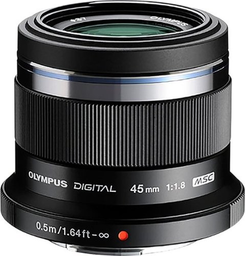  Olympus - M.ZUIKO DIGITAL 45-45 mm f/1.8-22 Fixed Lens For E-M5, E-P3, E-P5, E-PL3 - Black