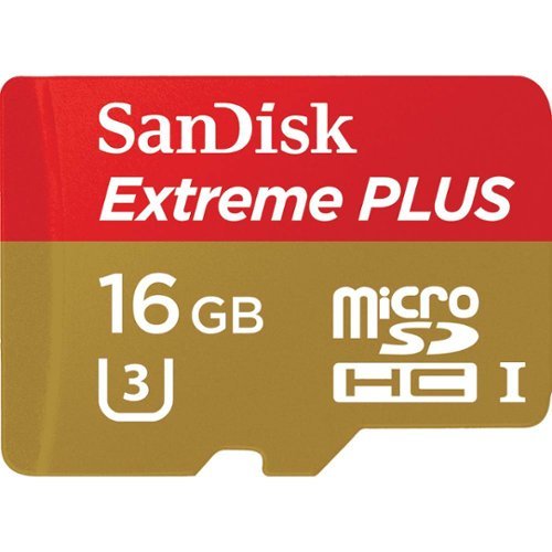  SanDisk - Extreme PLUS 16GB microSDHC UHS-I Memory Card