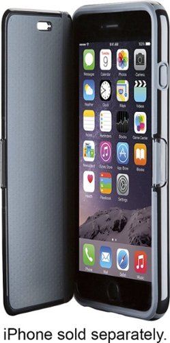  Speck - CandyShell Wrap Case for Apple® iPhone® 6 and 6s - Black/Slate Gray
